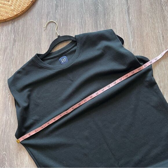 Gap cap sleeve black‎ midi dress small TALL - Picture 3 of 7
